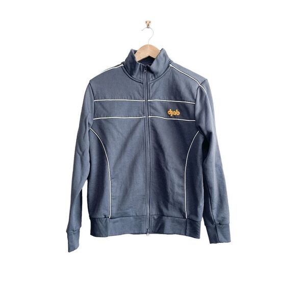 Djab Mens Bomber Jacket Turtleneck Full Zip Gray Medium - Picture 1 of 7